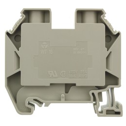 5 pcs - Wieland WT 16 Series Grey Feed Through Terminal Block, Single-Level, Screw Termination, ATEX