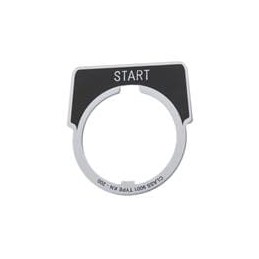 1 pcs : 9001KN201 - Switch Fixings PSH BTTN LEGEND PLATE 30MM, Type K