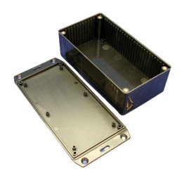 1 pcs - Hammond 1591 Series Black Flame Retardant ABS Enclosure, IP54, Flanged, Black Lid, 150 x 80 x 46mm