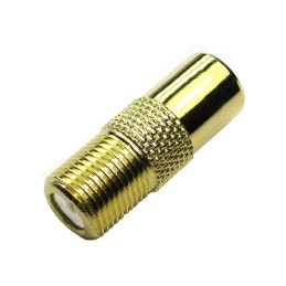 1 pcs - RS PRO Straight RF Adapter Type F Socket to TV RF Aerial Plug