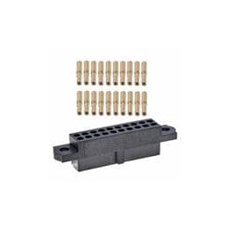 1 pcs : M80-4711405 - Headers & Wire Housings 7+7 POS FEM W/O J/S SM BORE GOLD