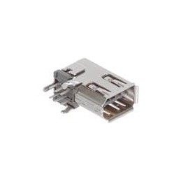 1 pcs : 53460-0639 - IEEE 1394 Connectors 2mm Shld RA PCB Sckt UpRt w/Knk Sldr 6Ckt