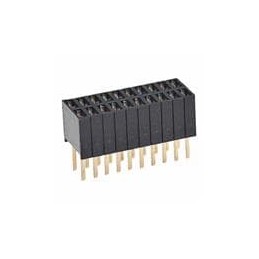1 pcs : M52-5100445 - Headers & Wire Housings Vert Socket,4.6mm DIL,4P,Dbl Rw,Gold