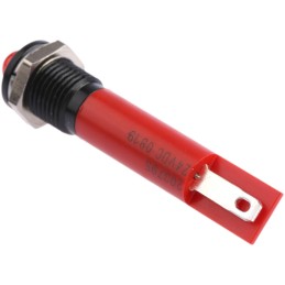 1 pcs - RS PRO Red Panel Mount Indicator, 24V dc, 8mm Mounting Hole Size, Solder Tab Termination