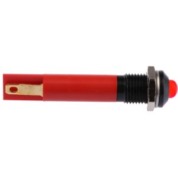 1 pcs - RS PRO Red Panel Mount Indicator, 24V dc, 8mm Mounting Hole Size, Solder Tab Termination