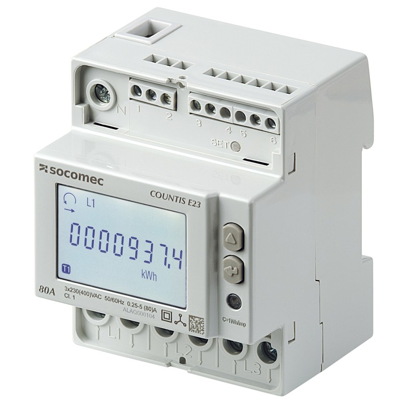 1 pcs - Socomec 3 Phase LCD Energy Meter