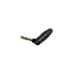 1 pcs : RP3RC-BAG-D - Phone Connectors STEREO 1/4 RA PLUG BLACK/TIN - BULK