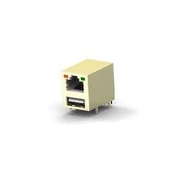 1 pcs : 4-1775855-2 - USB Connectors RJ45 OVER USB W/ LED GO/G