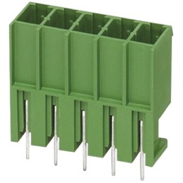 5 pcs - Phoenix Contact 7.62mm Pitch 3 Way Pluggable Terminal Block, Header, Solder Termination