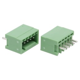 5 pcs - Phoenix Contact 2.5mm Pitch 5 Way Pluggable Terminal Block, Header, Solder Termination