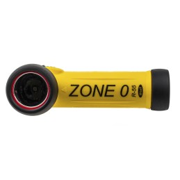 1 pcs - Wolf Safety R-55H ATEX, IECEx LED Torch Yellow - Rechargeable 80 lm, 195 mm