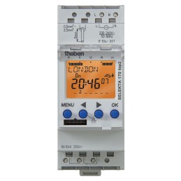 1 pcs - Theben Digital DIN Rail Time Switch 12 - 24 V, 1-Channel