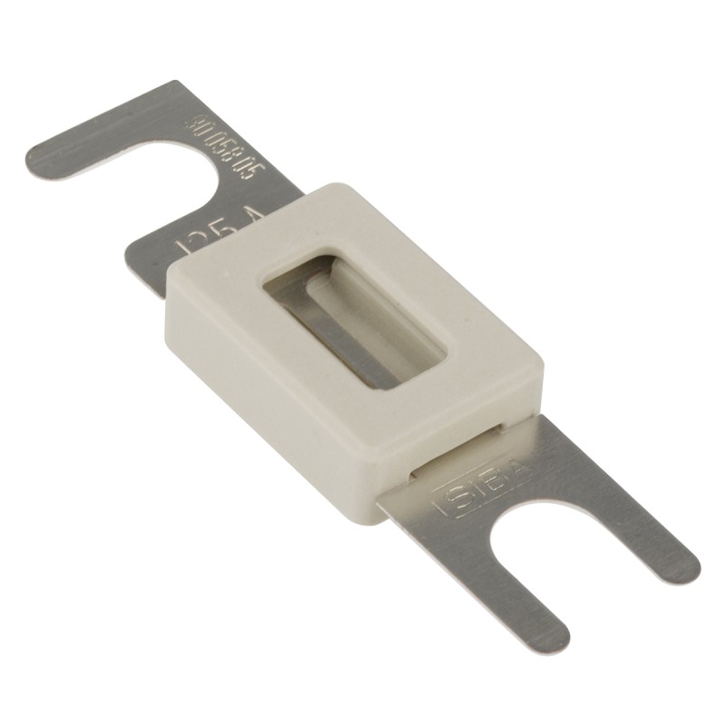 1 pcs - SIBA 125A White Automotive Car Fuse, 80V dc