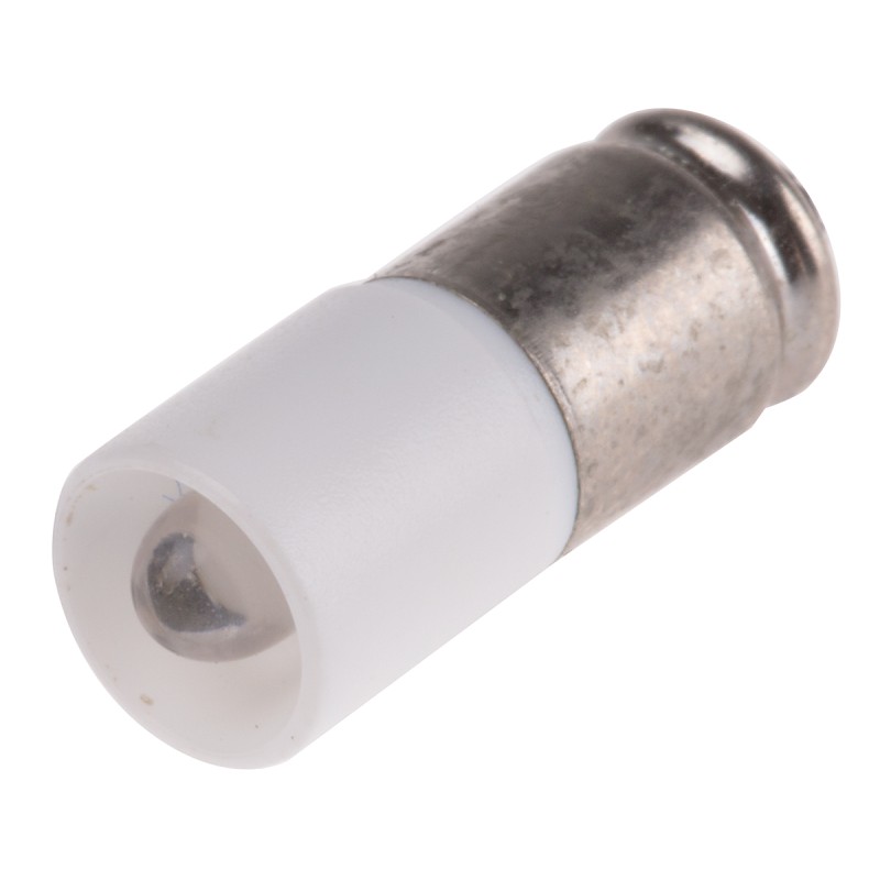 1 pcs - RS PRO White LED Indicator Lamp, 24V ac/dc, Midget Groove Base, 6mm Diameter, 2070mcd