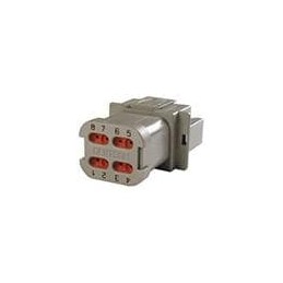 1 pcs : DT04-08PA-E003 - Automotive Connectors 8P RCPT, E003 MOD Grey