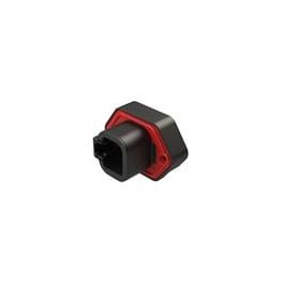 1 pcs : ATP15-4P-BM03BLK - Automotive Connectors 4Pos Strt PCB Flng Mnt Rcpt Tin pins