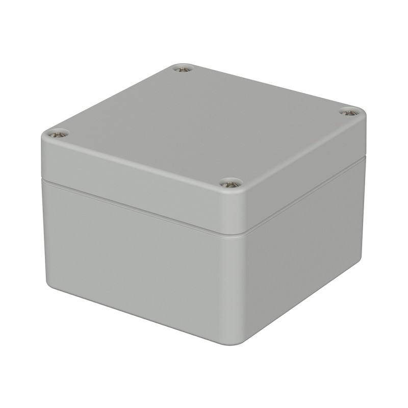 1 pcs - Bopla Euromas Series Grey ABS Enclosure, IP66, Flanged, Grey Lid, 82 x 80 x 55mm