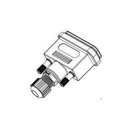 1 pcs : 627-230-015-010 - D-Sub Backshells BKSHL 15P w/o CONN