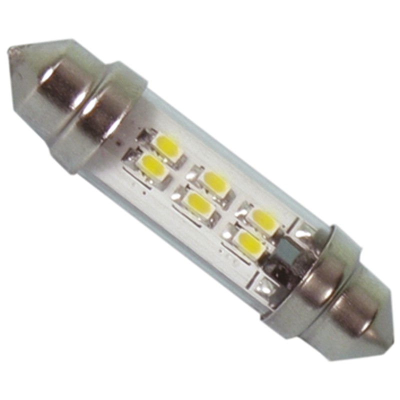 1 pcs - JKL Components LED Car Bulb, White, Festoon shape