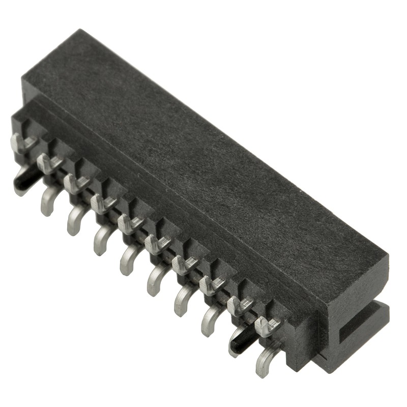 5 pcs - Molex Milli-Grid Series Straight Surface Mount PCB Header, 20 Contact(s), 2.0mm Pitch, 2 Row(s), Shrouded