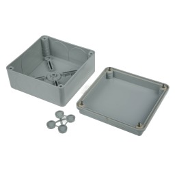 1 pcs - ABB Grey Thermoplastic Junction Box, IP65, 100 x 100x 50mm