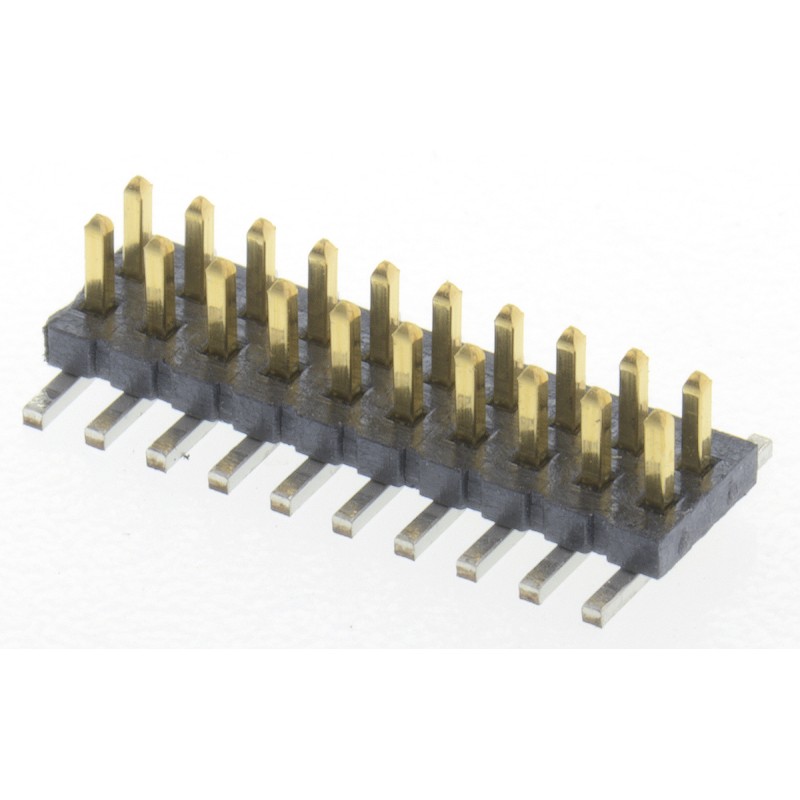5 pcs - Samtec FTS Series Straight Surface Mount Pin Header, 20 Contact(s), 1.27mm Pitch, 2 Row(s), Unshrouded