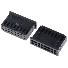 1000 pcs - TE Connectivity, AMPMODU MOD II Female Connector Housing, 2.54mm Pitch, 16 Way, 2 Row