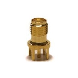 1 pcs : BU-1420701201 - RF Connectors / Coaxial Connectors CONN SMA JACK STR. 50 OHM EDGE MOUNT
