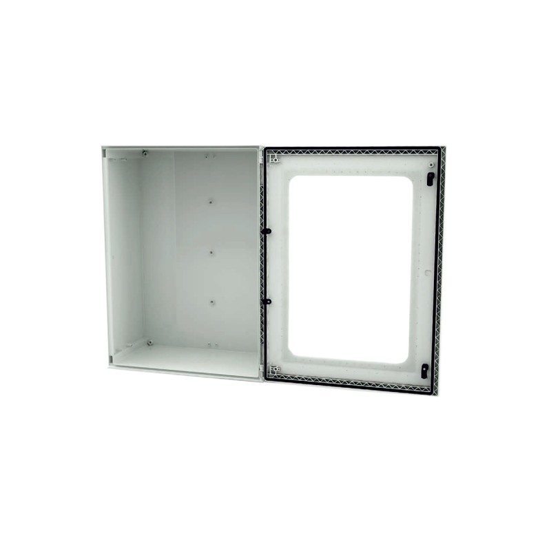 1 pcs - RS PRO Fibreglass Reinforced Polyester Wall Box, IP66, Viewing Window, 600 mm x 500 mm x 230mm