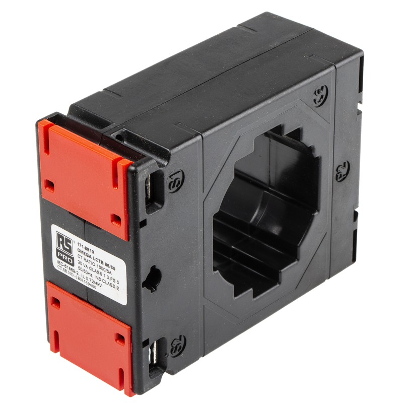 1 pcs - RS PRO Base Mounted Current Transformer, 1500A Input, 1500:5, 5 A Output, 61 x 51mm Bore