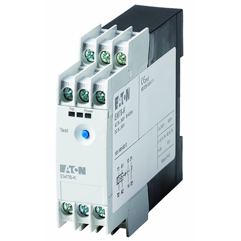 1 pcs - Eaton Overload Relay 1NO + 1NC, 15 A Contact Rating, 2 W, 24 - 240 Vdc, 1N/O+1N/C, Thermistor Overload