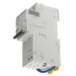 1 pcs - Schneider Electric RCBO, 10A Current Rating, 2P Poles, 30mA Trip Sensitivity, Type C, Acti 9 Range