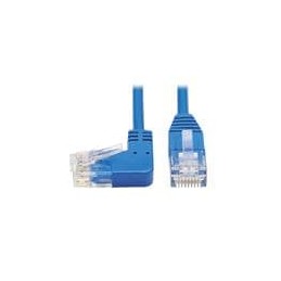 1 pcs : N204-S02-BL-LA - Ethernet Cables / Networking Cables 2FT SLM CAT6 90DEG LFT,180DEG