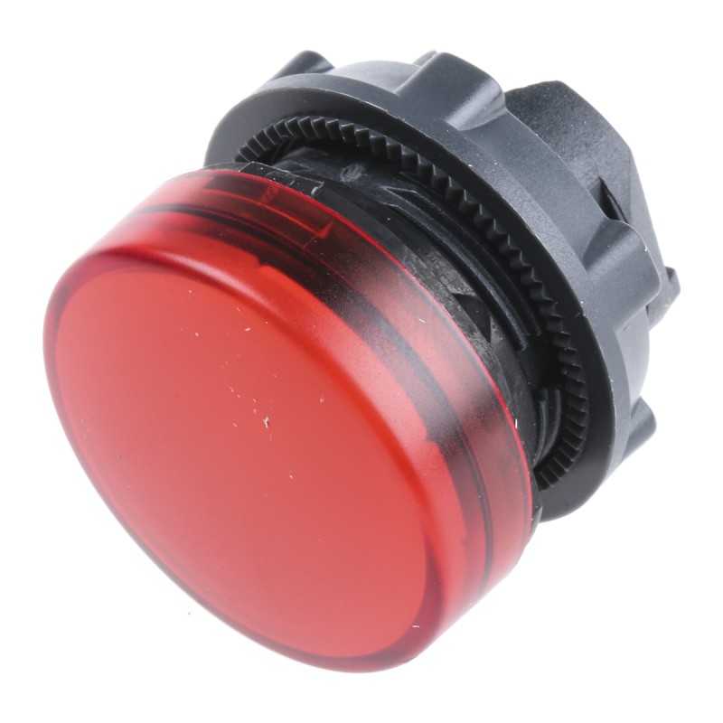 1 pcs - Schneider Electric Red Pilot Light Head, 22mm Cutout Harmony XB5 Series
