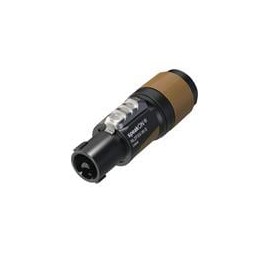1 pcs : NL2FXX-W-S - Loudspeaker Connectors Cable end speakON XX series 2 pole - brown
