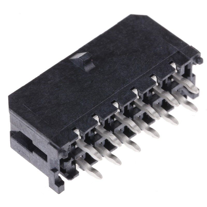 5 pcs - Molex Micro-Fit 3.0 Series Straight Through Hole PCB Header, 12 Contact(s), 3.0mm Pitch, 2 Row(s), Shrouded