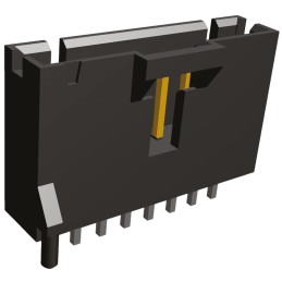 5 pcs - TE Connectivity AMPMODU MTE Series Straight Through Hole PCB Header, 8 Contact(s), 2.54mm Pitch, 1 Row(s), Shrouded