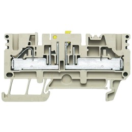 5 pcs - Weidmuller P Series Blue Disconnect Terminal Block, 0.5 - 6mm², Single-Level, Push In Termination