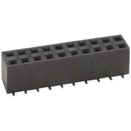 5 pcs - HARWIN Straight Surface Mount PCB Socket, 20-Contact, 2-Row, 2.54mm Pitch, Solder Termination