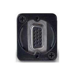 1 pcs : EHHD15FFB - D-Sub Dualport Connectors EH CONN HD15 F-F BLA