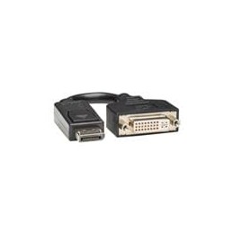 1 pcs : P134-000 - HDMI, Displayport & DVI Connectors Tripp Lite DisplayPort to DVI Adapter Video Converter DP-M to DVI-I-F 6in