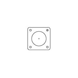 1 pcs : 81665-5 - Standard Circular Connector FLANGE GASKET