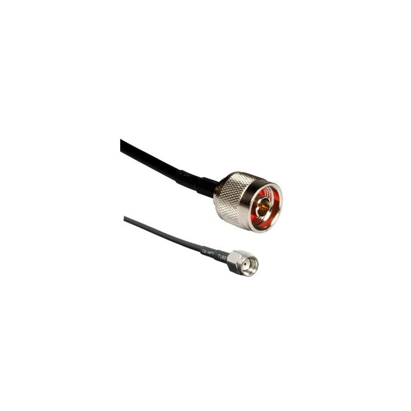 10 pcs - Linx Male RP-SMA to Male N Type Coaxial Cable, 96in, RG58 Coaxial, Terminated