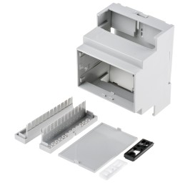 1 pcs - CAMDENBOSS Modular Enclosure Enclosure Type CNMB Series , 71 x 58 x 90mm, Polycarbonate DIN Rail Enclosure