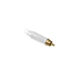 1 pcs : ACPR-WHT - RCA Phono Connectors Plug Flex grommet White
