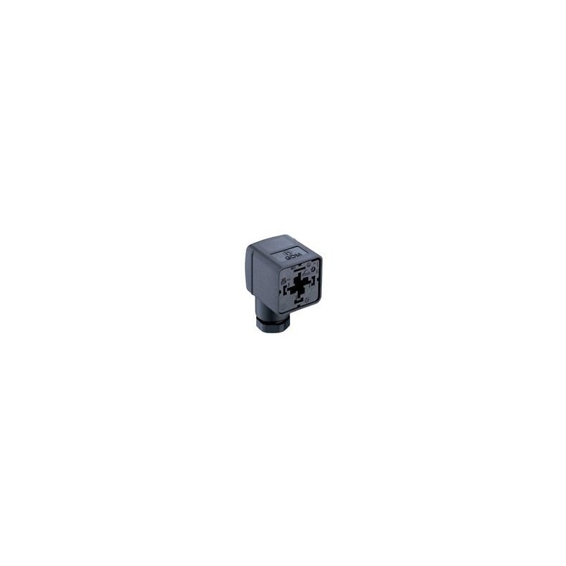 1 pcs : GDM31AL-A0U-1KK - Circular DIN Connectors Hirschmann Form A, GDM field attachable, unwired connector, female contacts, 3