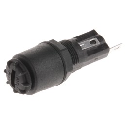 1 pcs - Bulgin 10A Panel Mount Fuse Holder for 5 x 20mm Fuse, 1P, 250V ac