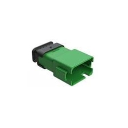 1 pcs : AT04-12PC-SR2GN - Automotive Connectors 12 Pin Recp Key PosC w/Strn Rlf, Red. Di