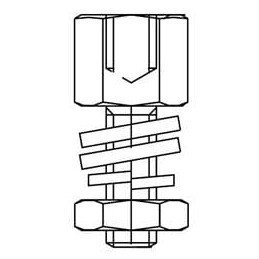 1 pcs : 340102201BNMB - D-Sub Tools & Hardware Female Screw Lock D-Sub ESA/SCC