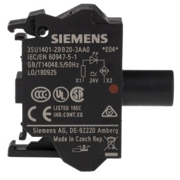 1 pcs - Siemens SIRIUS ACT Light Block - Red, 24 V ac/dc
